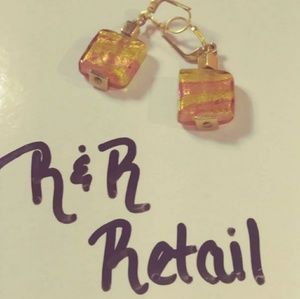 Vintage gold dangle earrings